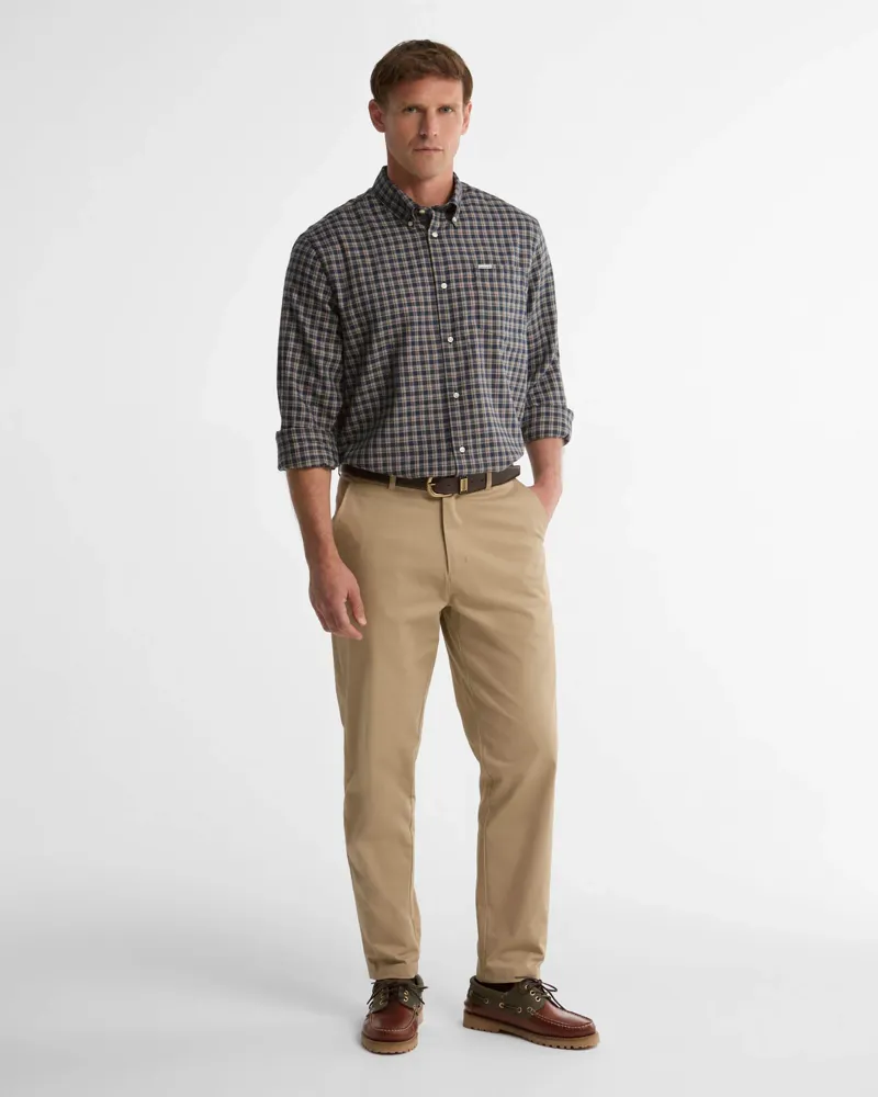 Barbour Cliff Regular-Fit Long-Sleeved Shirt - Navy-2