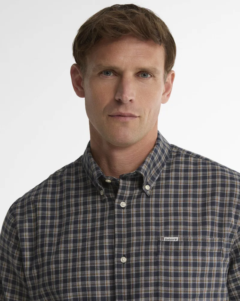 Barbour Cliff Regular-Fit Long-Sleeved Shirt - Navy-3