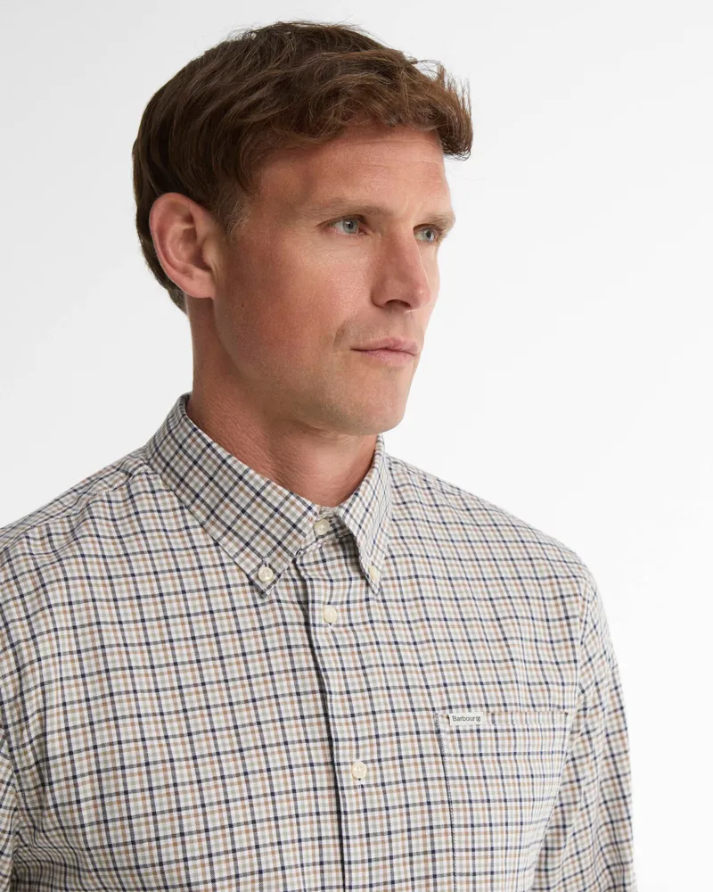 Barbour Farmtown Regular-Fit Long-Sleeved Shirt - Navy-3