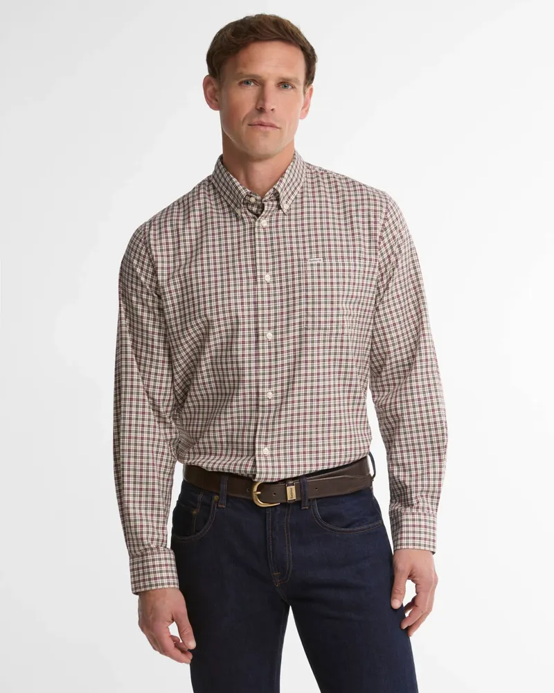 Barbour William Regular-Fit Long-Sleeved Shirt - Olive