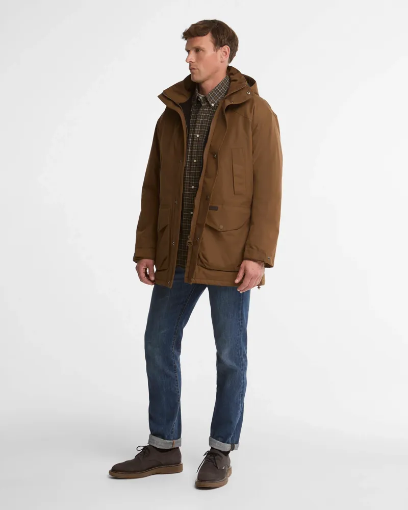 Barbour Farlam Waterproof Jacket - Deep Sand-1