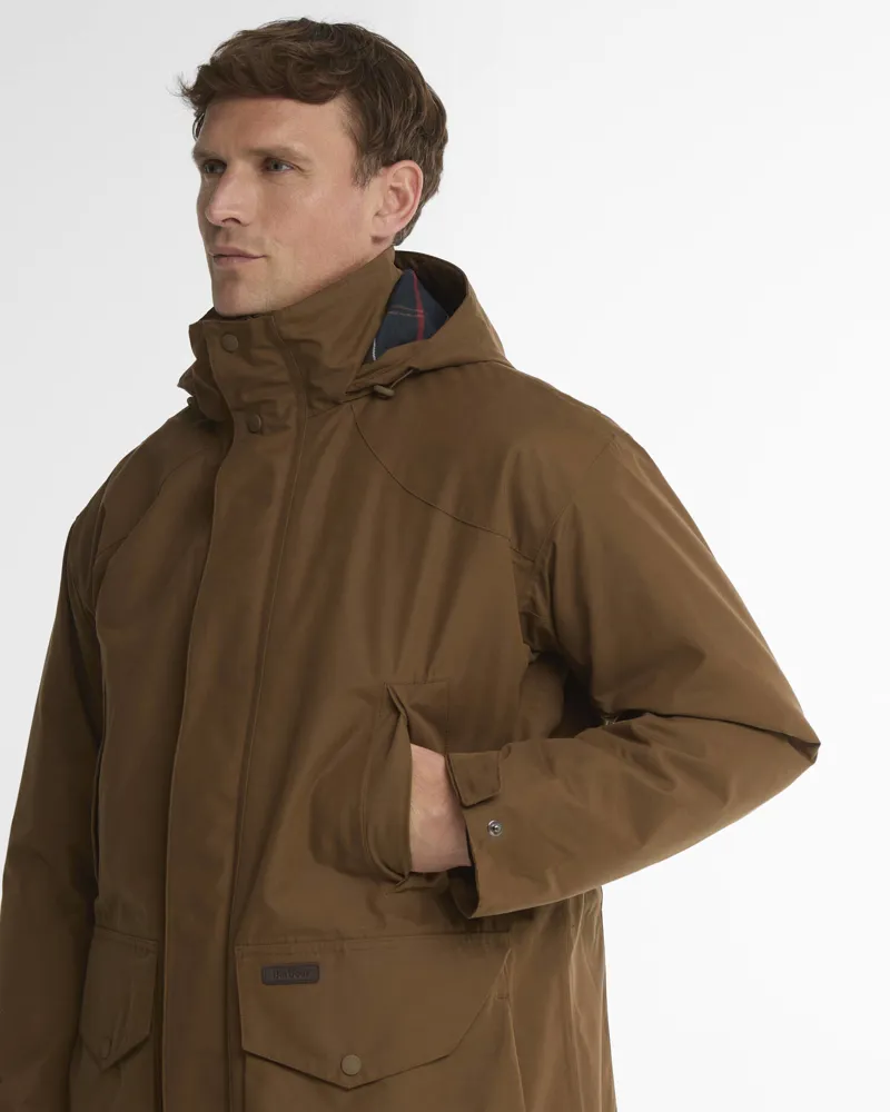 Barbour Farlam Waterproof Jacket - Deep Sand-3
