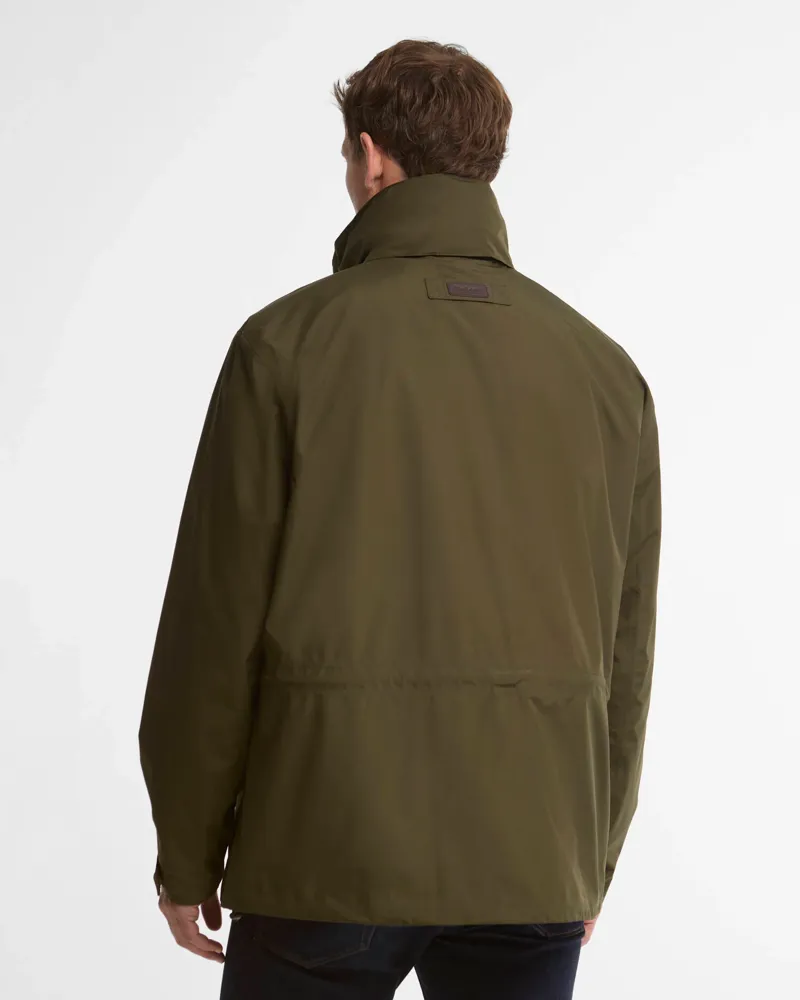 Barbour Uldale Waterproof Jacket - Olive-2