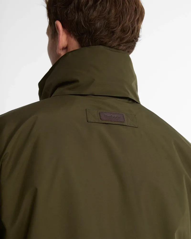 Barbour Uldale Waterproof Jacket - Olive-4