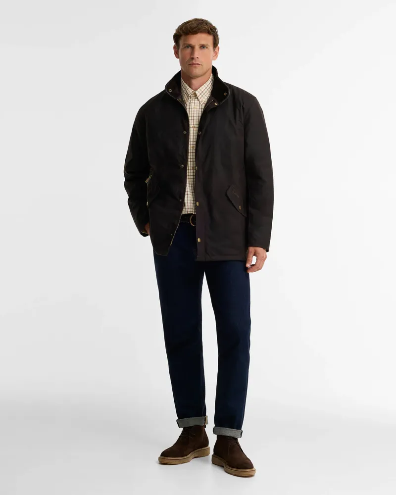 Barbour Prestbury Waxed Jacket - Rustic-1