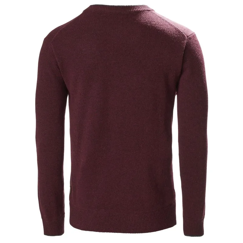 Musto Country V-Neck Oxblood Knit Jumper-1