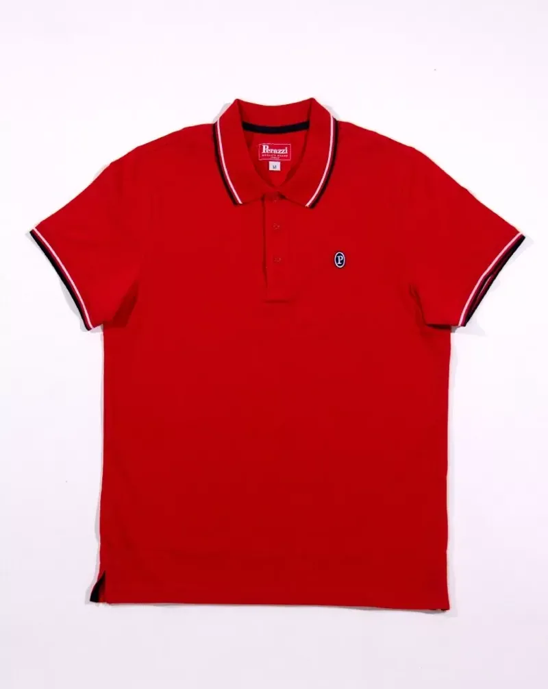 Perazzi Red Cotton Polo