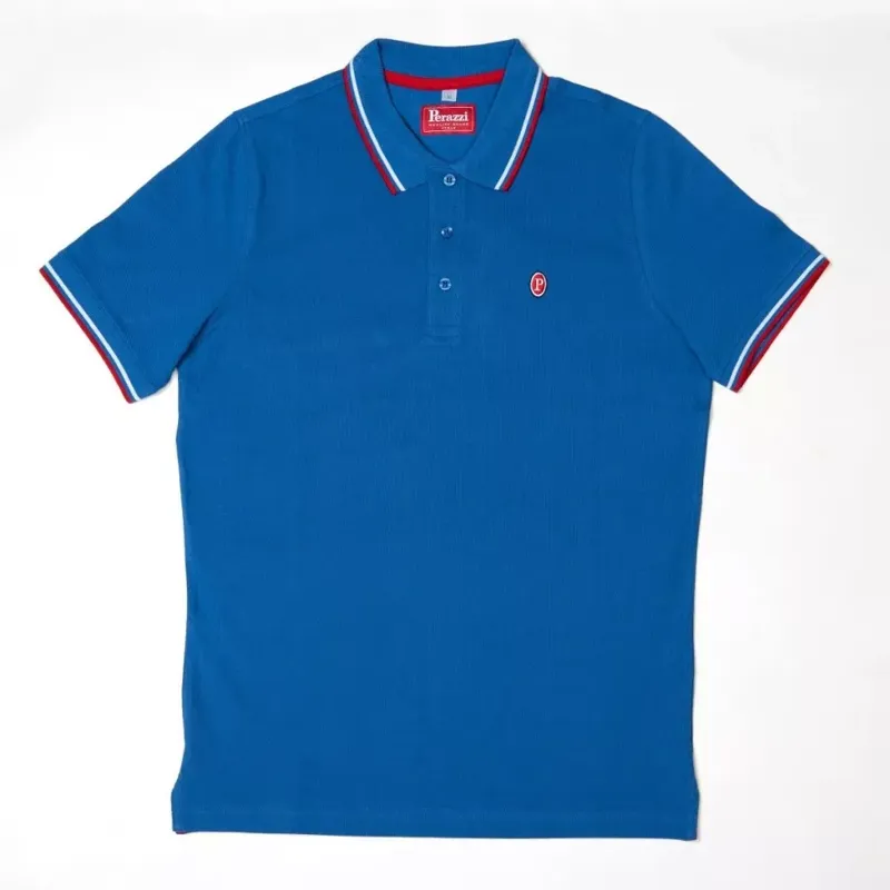 Perazzi Royal Blue Cotton Polo