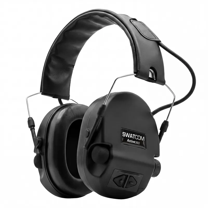 Swatcom Active Black 360 Electronic Ear Defenders