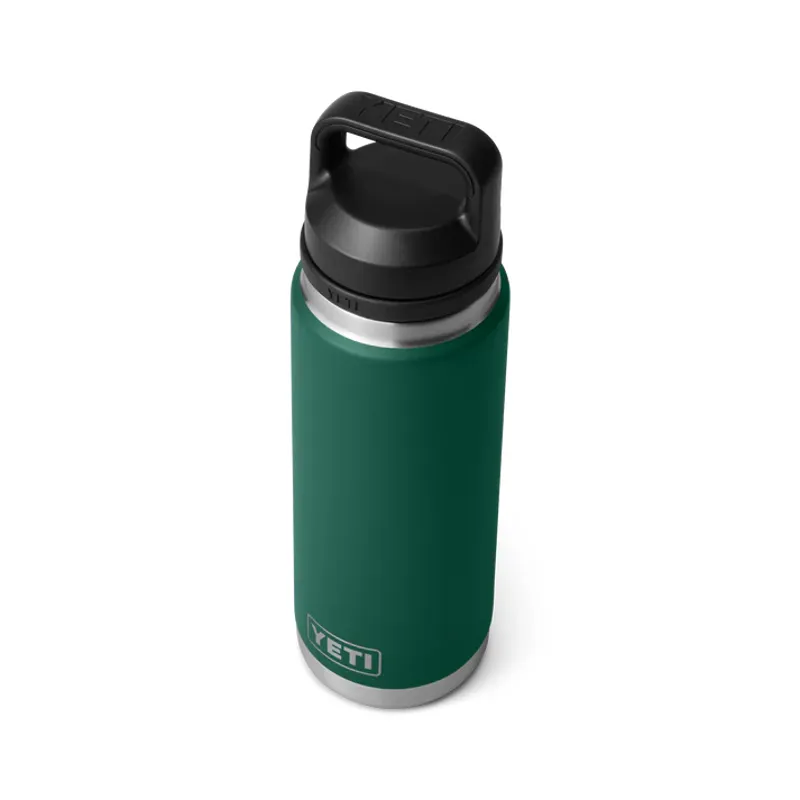 YETI Rambler 26 Oz Black Forest Green Bottle With Chug Cap-2
