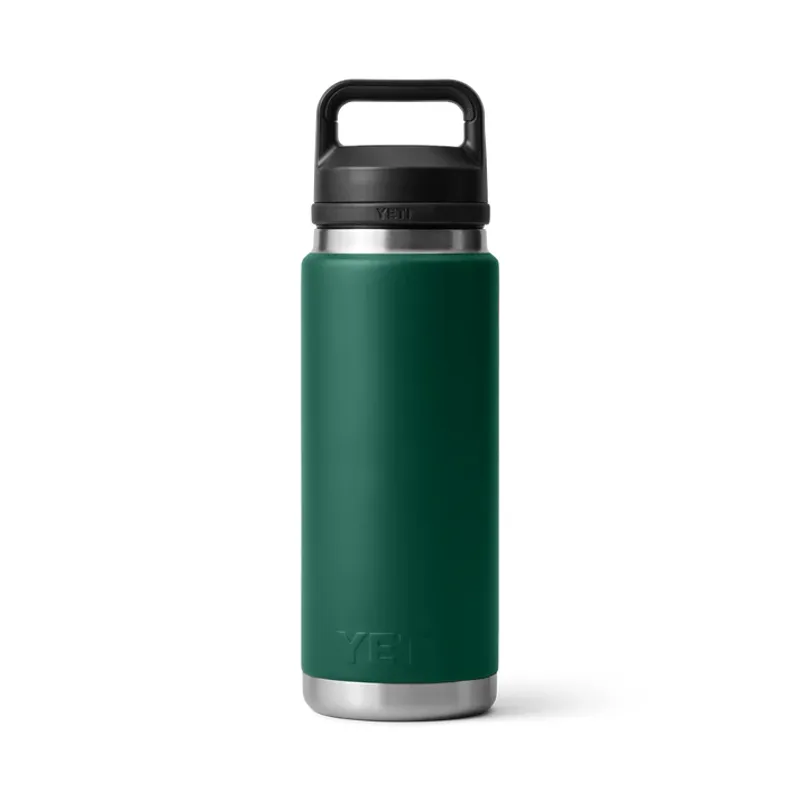 YETI Rambler 26 Oz Black Forest Green Bottle With Chug Cap-1
