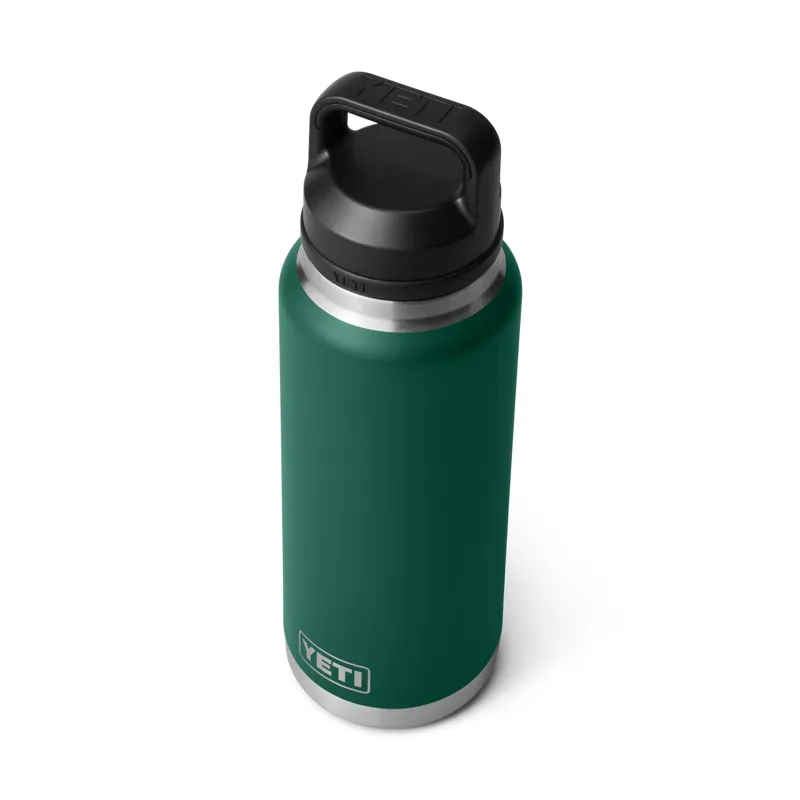YETI Rambler 36 Oz Black Forest Green Bottle With Chug Cap-2