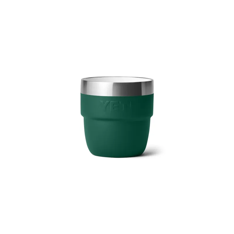 YETI Rambler 4 Oz Black Forest Green Stackable Cups-4