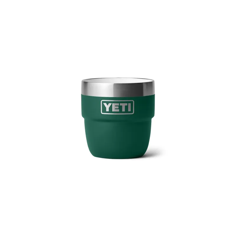 YETI Rambler 4 Oz Black Forest Green Stackable Cups-6