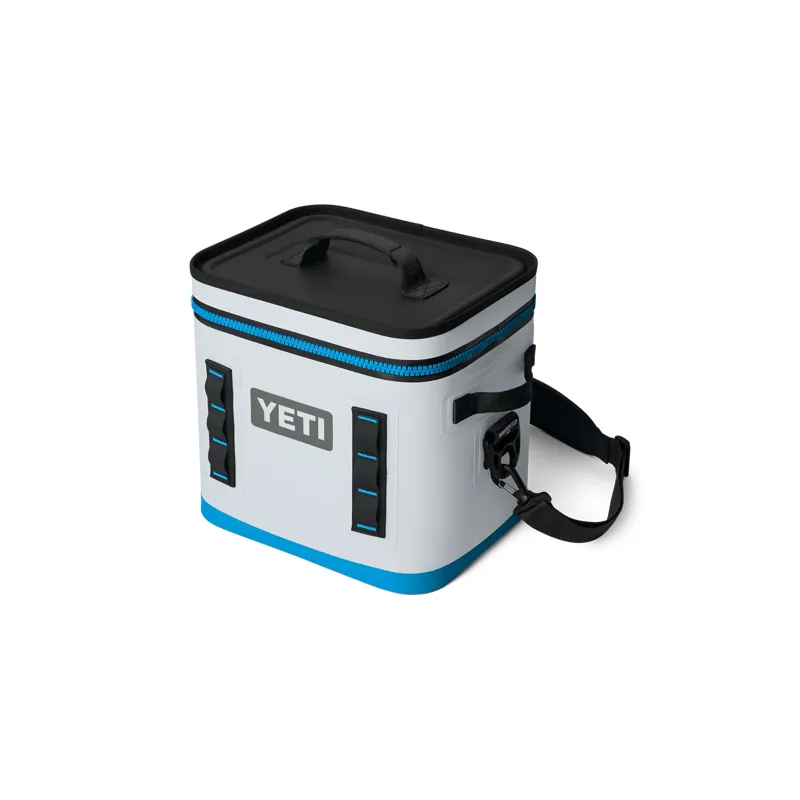 YETI Hopper Flip Fog Grey/Blue 12 Soft Cooler-1