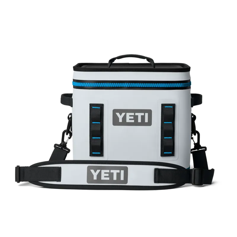 YETI Hopper Flip Fog Grey/Blue 12 Soft Cooler