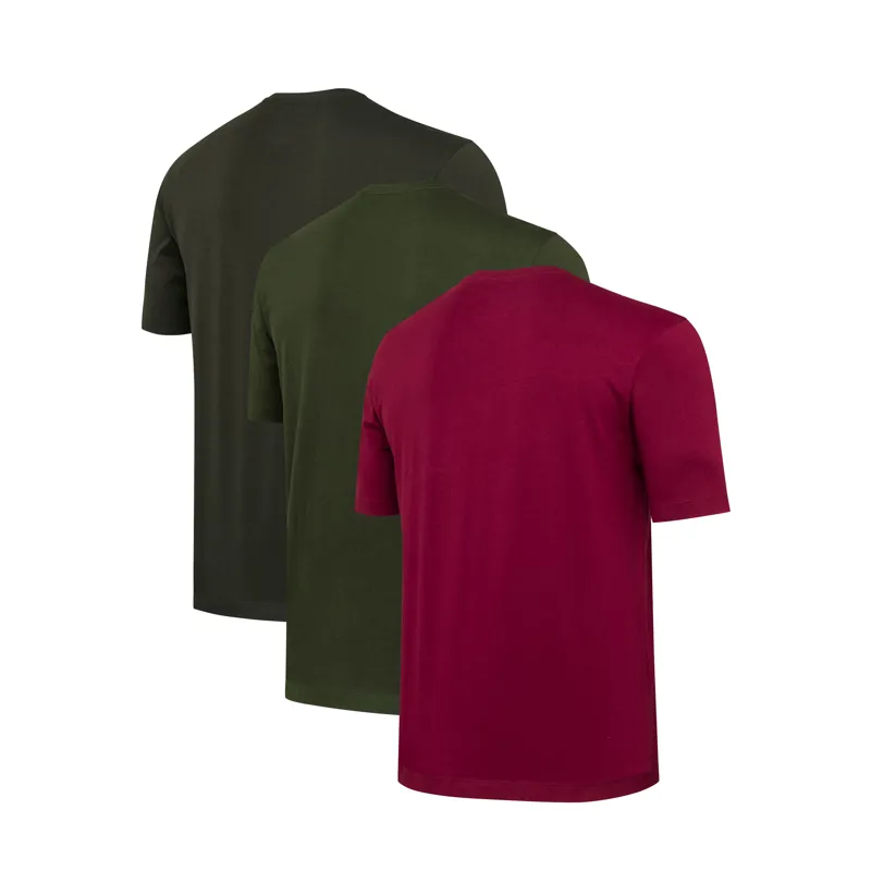 Beretta Set of 3 Corporate T-Shirts - British Green Cordovan and Peat-1