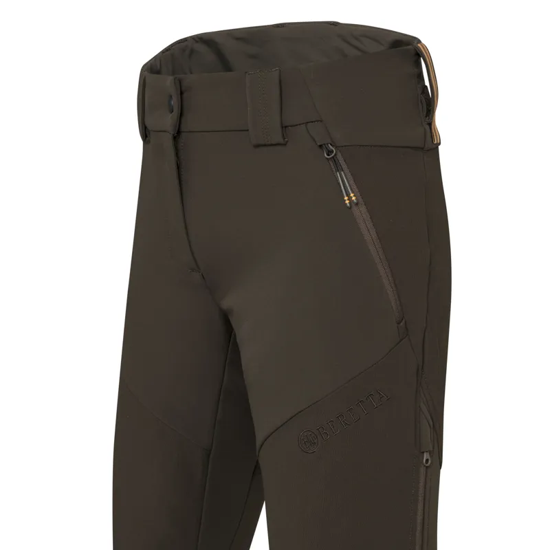 Beretta Ladies 4 Way Stretch Evo Trousers - Brown Bark-1