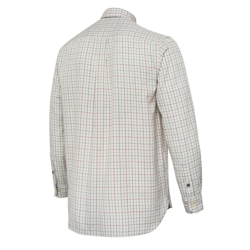 Beretta Charlow Long Sleeve Shirt - Ivory and Blue Check-1