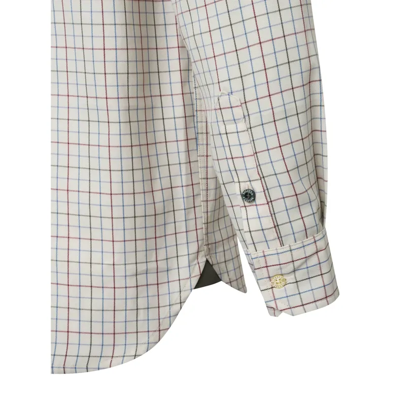 Beretta Charlow Long Sleeve Shirt - Ivory and Blue Check-2
