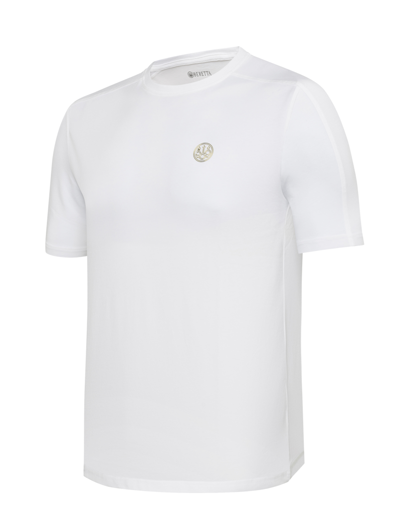 Beretta 500th Anniversary Gold Logo T-Shirt - Bright White