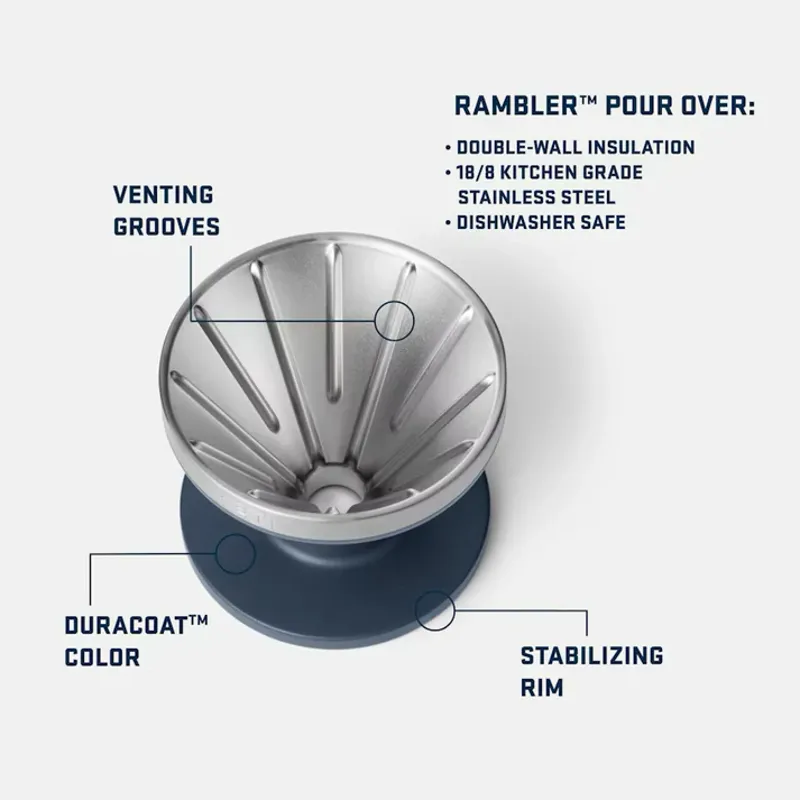 YETI Rambler Pour Over - Navy-2