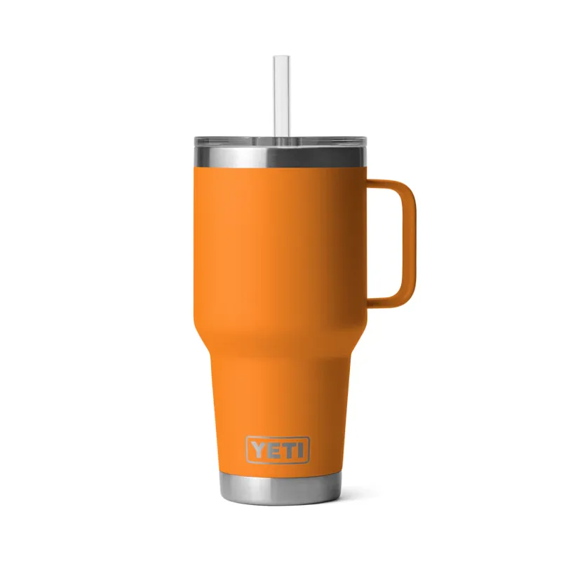 YETI Rambler 35 Oz King Crab Orange Straw Mug