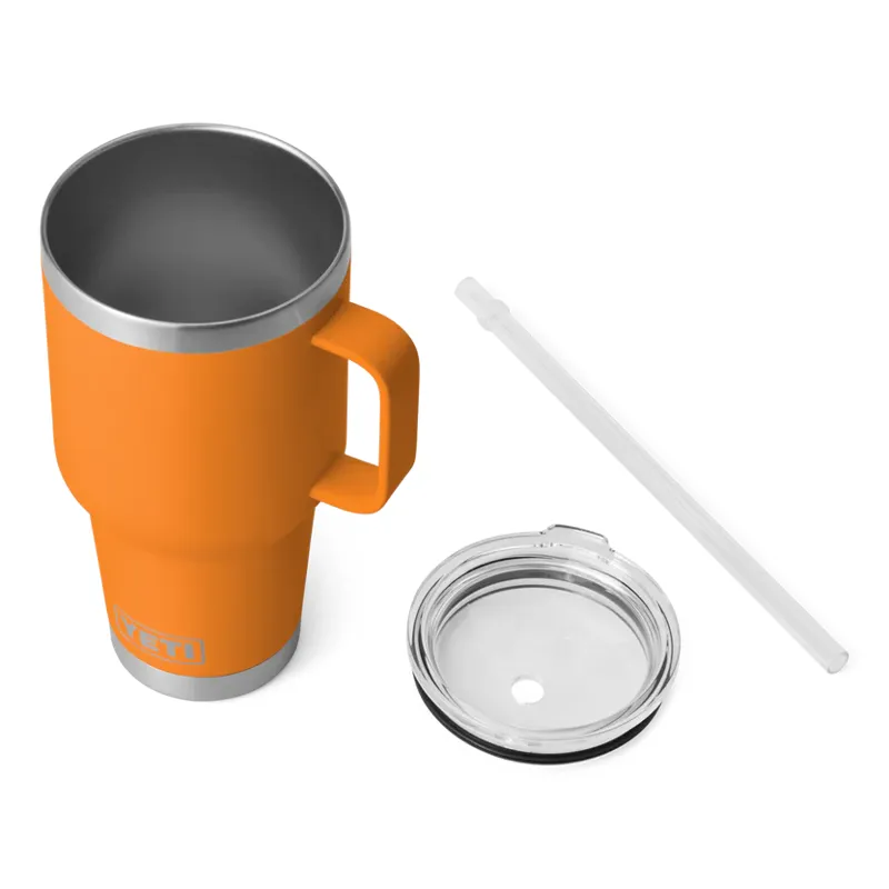 YETI Rambler 35 Oz King Crab Orange Straw Mug-2