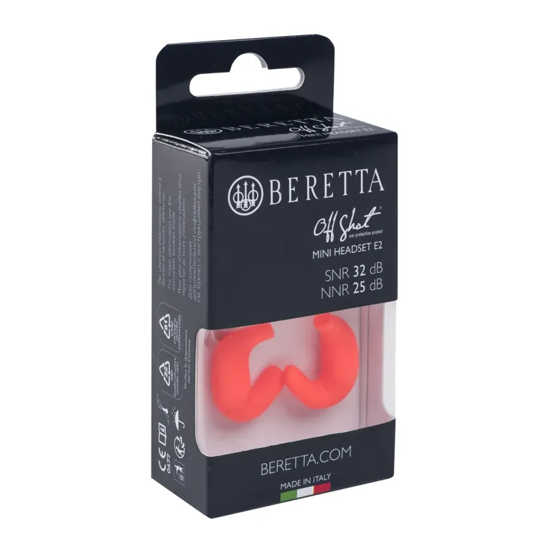 Beretta Mini Headset E2 - Orange Fluo-1