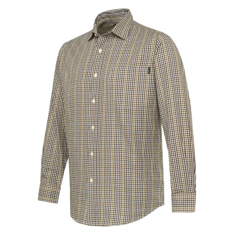 Beretta Bryggen Apricot and Bordeaux Check Shirt