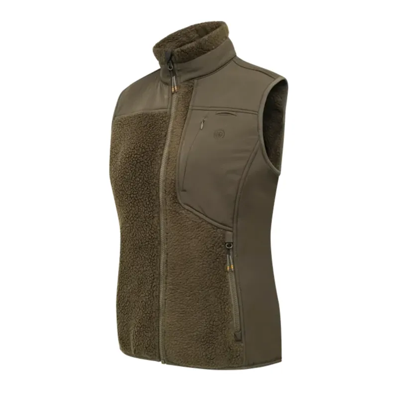 Beretta Ladies Halifax Sherpa Vest - Green Moss