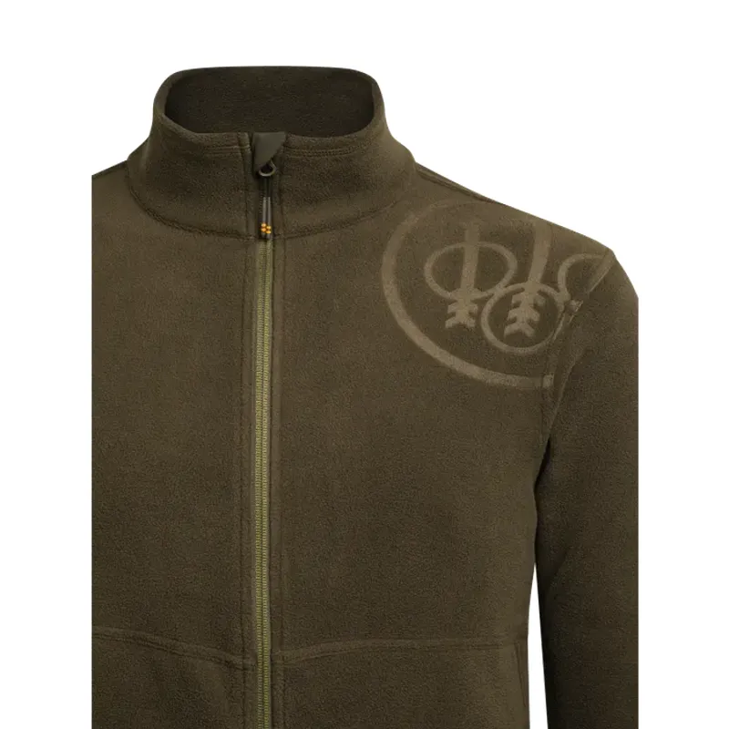Beretta HP Logo Full Zip Green Moss Fleece-1