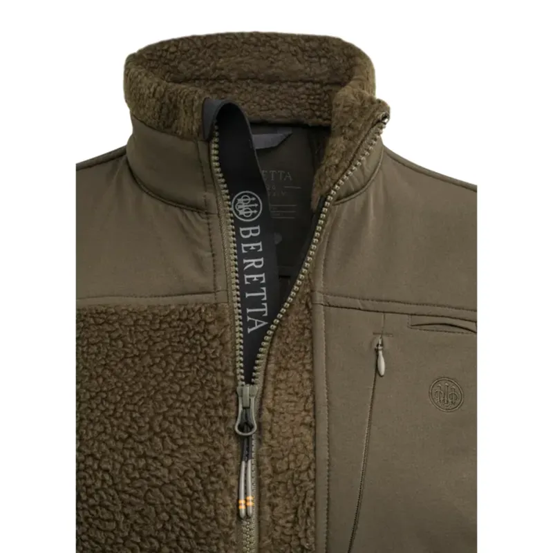 Beretta Ladies Halifax Sherpa Vest - Green Moss-2