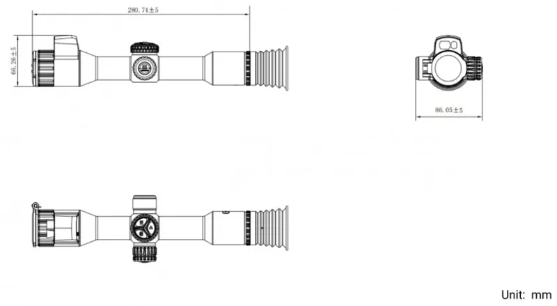 Hikmicro Alpex Lite LRF 4K Riflescope-3