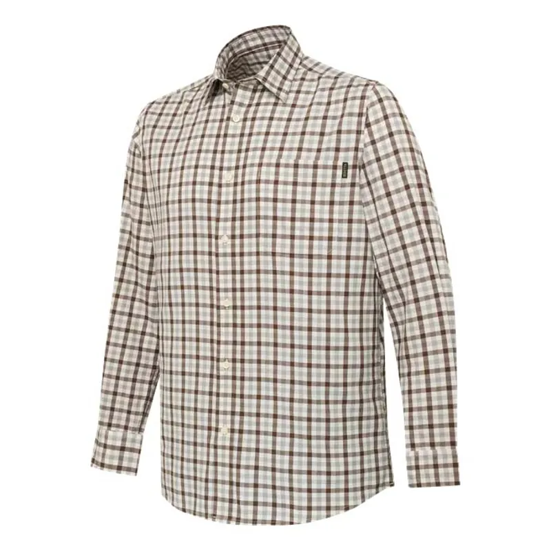 Beretta Bryggen Grey and Brown Check Shirt
