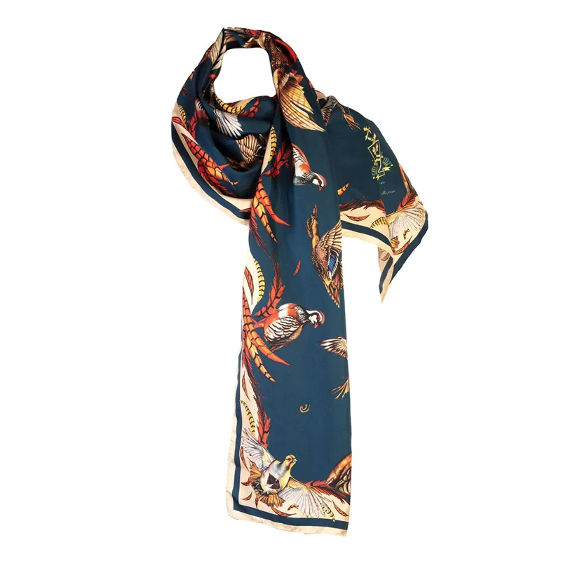 Clare Haggas Best In Show Petrol Classic Scarf-3