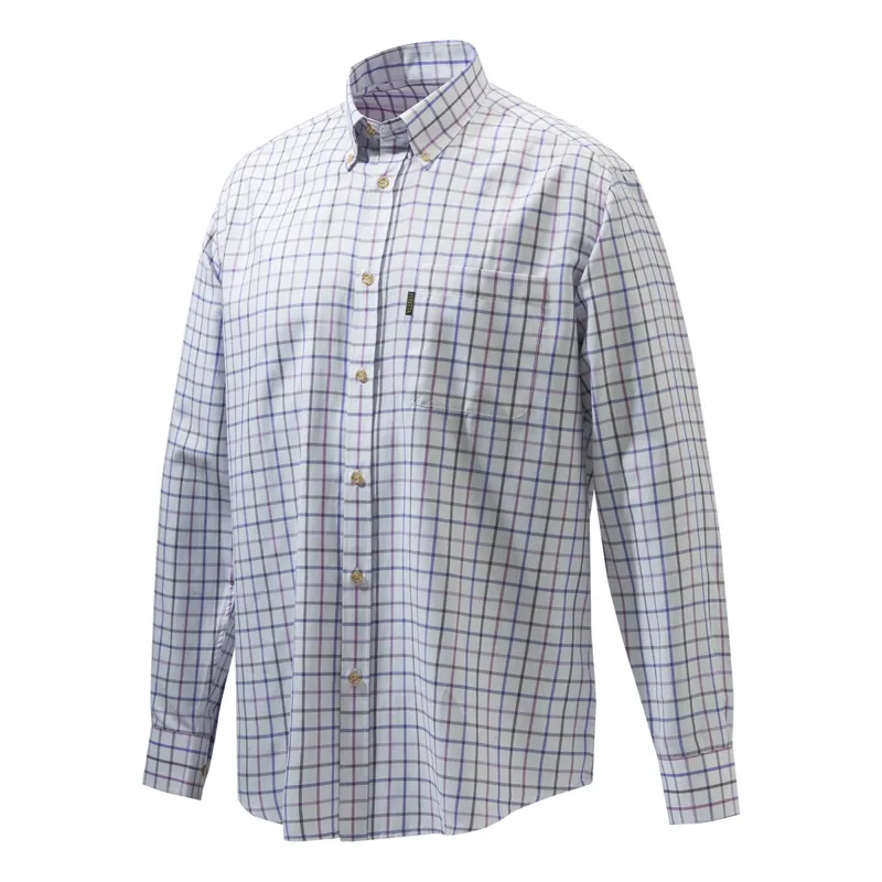 Beretta Classic Shirt - White Violet Fancy 