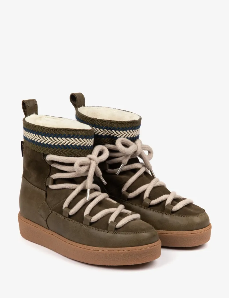 Penelope Chilvers Cosmos Suede Boot - Khaki