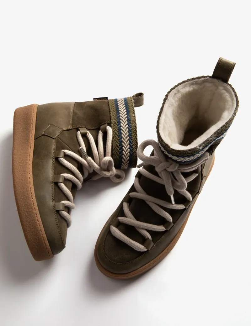 Penelope Chilvers Cosmos Suede Boot - Khaki-2