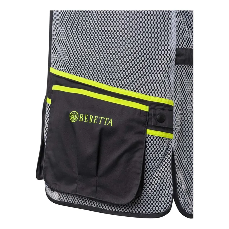 Beretta Full Mesh Vest - Ebony and Ice Grey-2