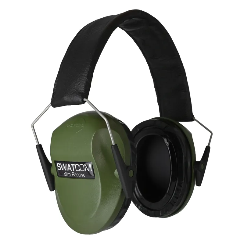 Swatcom Green Slim Passive Earmuffs