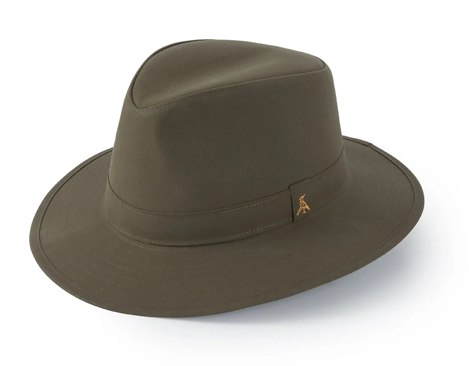 Chapeau Fedora Safari Jaxon & James Toile Cirée Olive - Idéal Randonnée Et Voyage