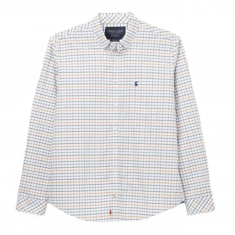 Joules Welford Classic White and Blue Check Shirt-1