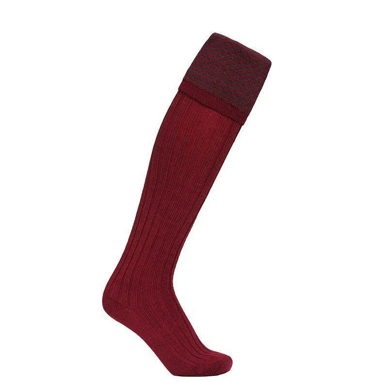 Laksen Empire Bordeaux Shooting Socks