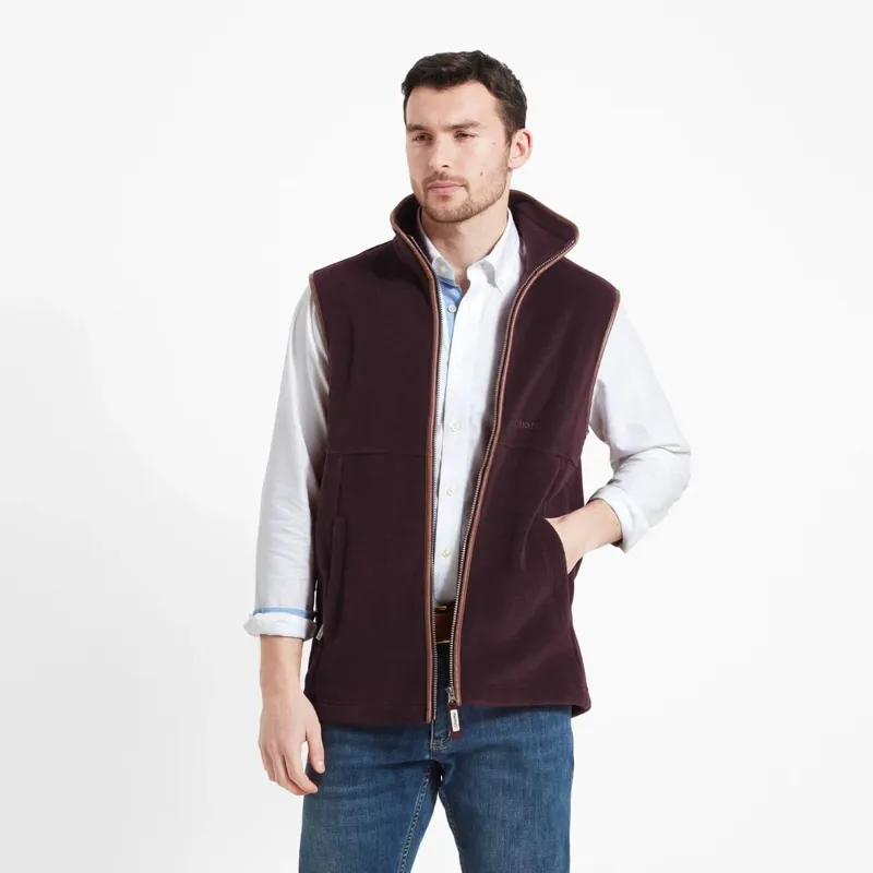 Schoffel Oakham Fleece Gilet - Port