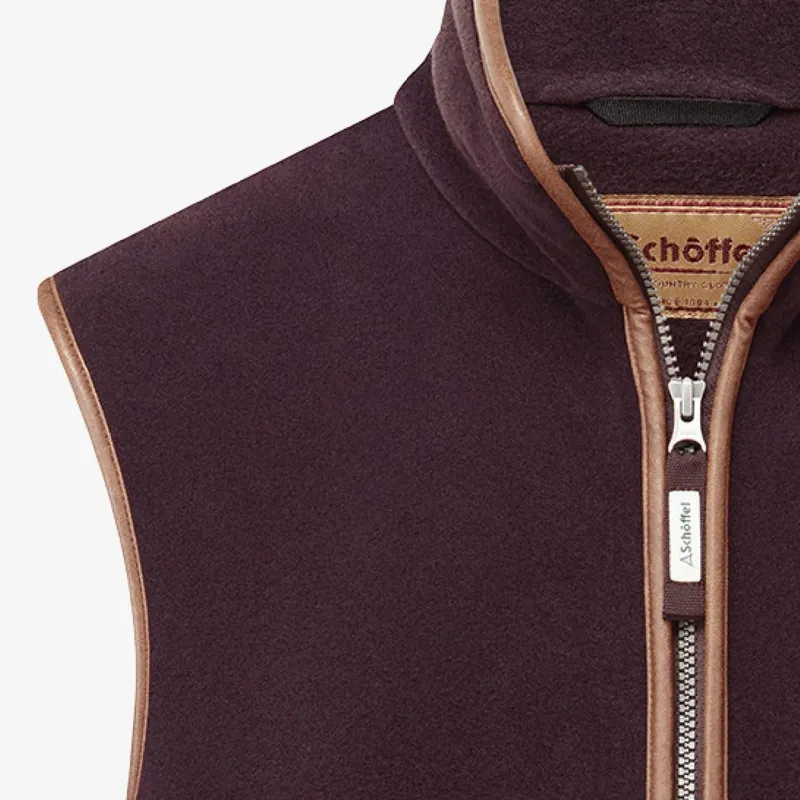 Schoffel Oakham Fleece Gilet - Port-3