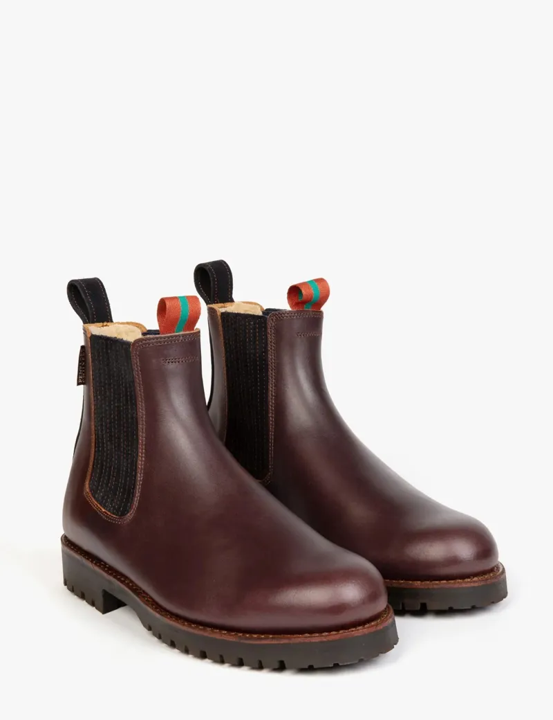 Penelope Chilvers Oscar Conker Navy Wool Lined Boot