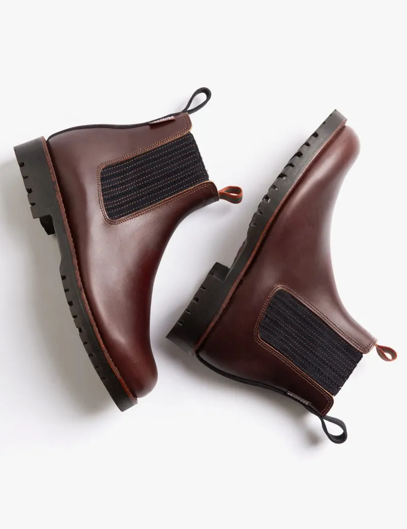 Penelope Chilvers Oscar Conker/Navy Wool Lined Boot-4