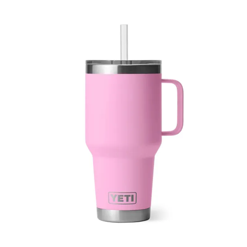 YETI Rambler 35 Oz Power Pink Straw Mug