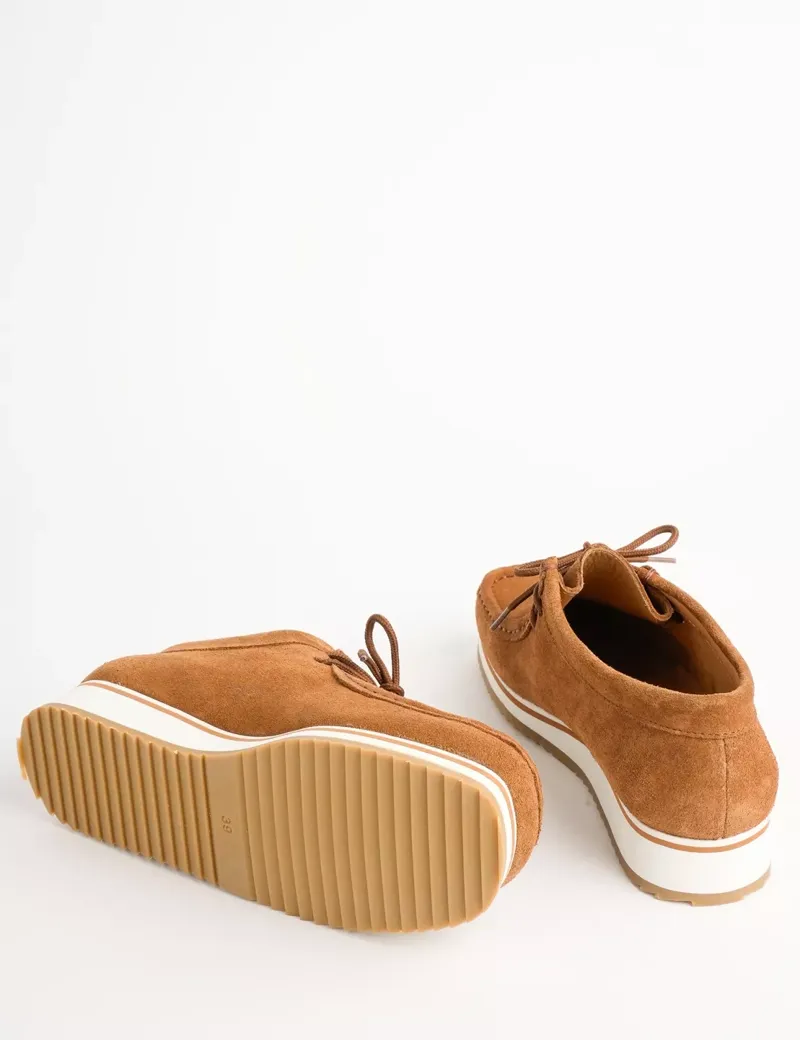 Penelope Chilvers Rise Suede Trainer - Tan-1